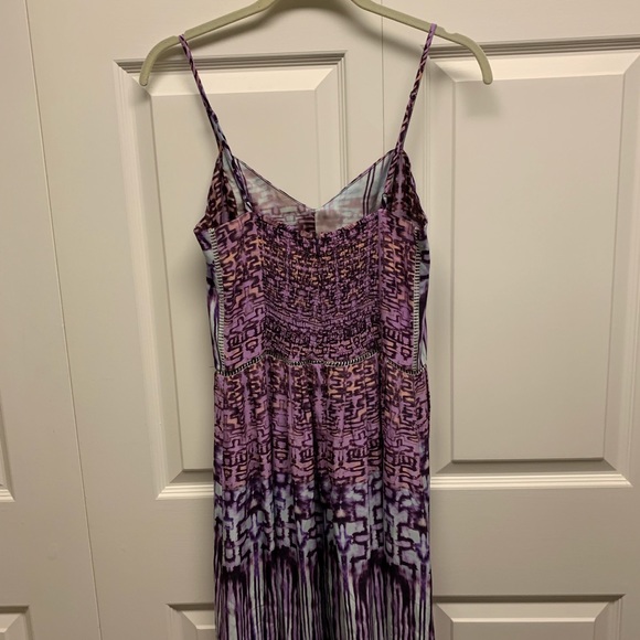 Parker purple/pink adjustable strap gown dress